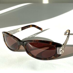 Brighton Tortoise Shell Sunglasses Silver Signature Decorative Chic Vacation